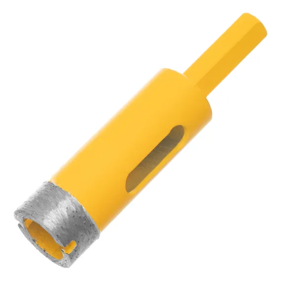 Сверло алмазное по керамограниту, 18 мм, мокрая резка, трехгранный хвостовик Denzel