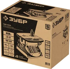 ЗУБР d 13, 19, 26, 38, 51 x 115, 650 Вт, осцилляционный шпиндельный шлифовальный станок (СШО-650Л)