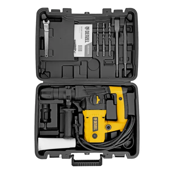 Перфоратор электрический RHVB-1100-26, SDS-plus, 1100 Вт, 4 Дж, 4 реж. Denzel