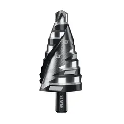 STAYER Pro-Max 9-36мм, 10 ступеней, винтовая спираль, сверло ступенчатое (29661-9-36-10)