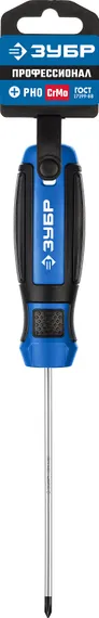 ЗУБР PH0 x 100 мм, отвёртка, Профессионал (25232-0)