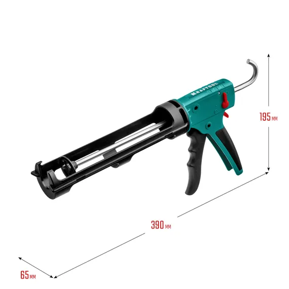 KRAFTOOL GRAND 2-in-1 310 мл, антикапельная система, скелетный пистолет для герметика (06674)