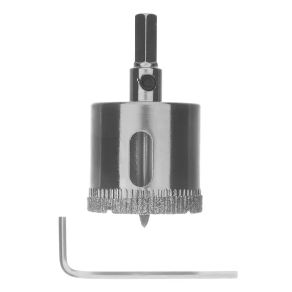 Сверло по керамической плитке и стеклу, 32 х 55 мм, шестигранный хвостовик, с центрующим сверлом Сибртех