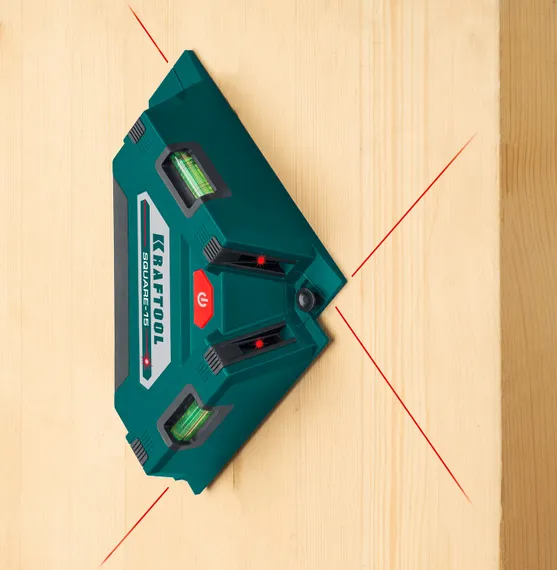 KRAFTOOL Square-15, лазерный угольник для кафеля (34705)