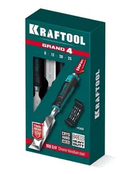 KRAFTOOL GRAND-4 набор стамесок-долот с двухкомпонентной рукояткой, 4 шт