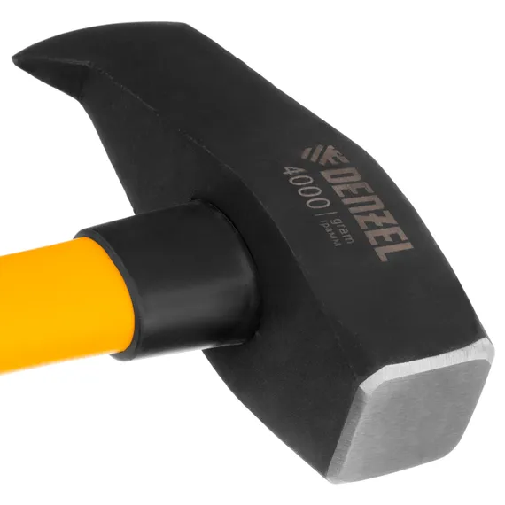 Колун-кувалда 4000 г, кованая, фибергласовая  рукоятка c TPR покрытием, 880 мм Denzel