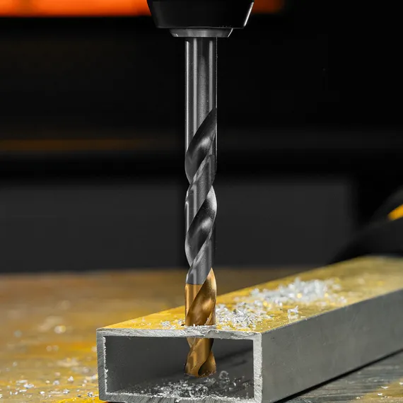 Сверло спиральное по металлу 12 x 151 мм, Р6М5, Golden Tip  Denzel