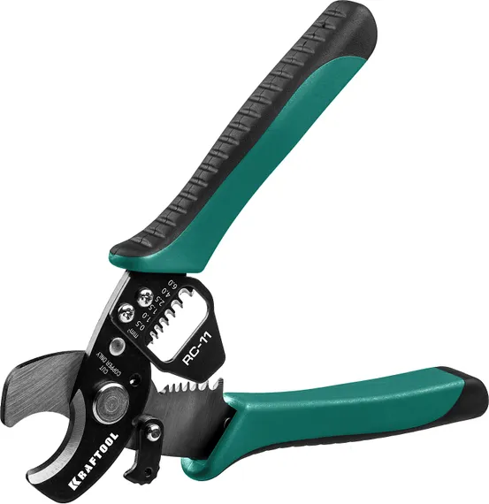 KRAFTOOL RC-11, 2 в 1, кабельные ножницы (22696-2)