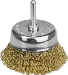 STAYER 50 мм, витая латунированная стальная проволока, 0.3 мм, чашечная щетка для дрели, Professional (35117-050)