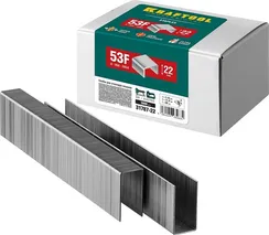KRAFTOOL скобы тип 53F (D/056), 22 мм, калибр 23GA. 5000 шт (31787-22)