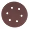 Круг абразивный на ворсовой подложке под "липучку", перфорированный, P 400, 150 мм, 5 шт Matrix
