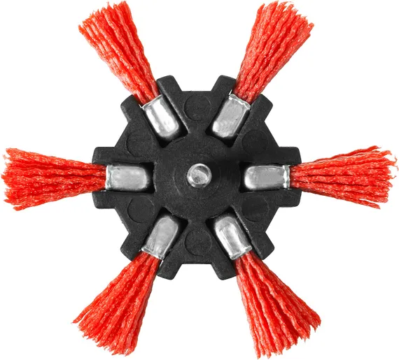 ЗУБР 100 мм, нейлоновая проволока, щетка дисковая для дрели, Профессионал (35163-100)