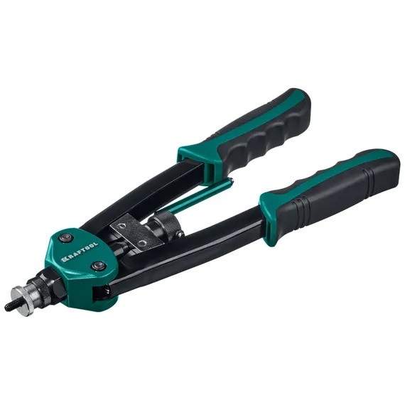 KRAFTOOL NUT-12, М3 - М12, 380 мм, резьбовой двуручный заклепочник в кейсе (31183)