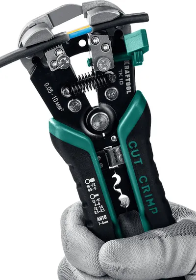 KRAFTOOL TK-10, 0.05 - 10 мм2, автоматический стриппер (22639)