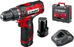 Уценка. Дрель-шуруповерт, ЗУБР С1-12, 12 В, 30 Н·м, 2 АКБ (2 А·ч), кейс (ДШЛ-125-22-U)