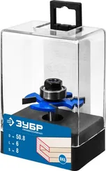 ЗУБР 50.8 x 6 мм, хвостовик 8 мм, фреза горизонтально-пазовая, Профессионал (28757-50.8-6)