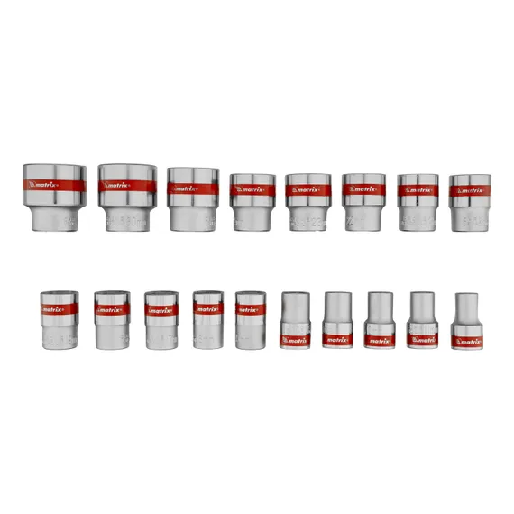 Набор торцевых головок с трещоткой 1/2", 24 предмета Matrix