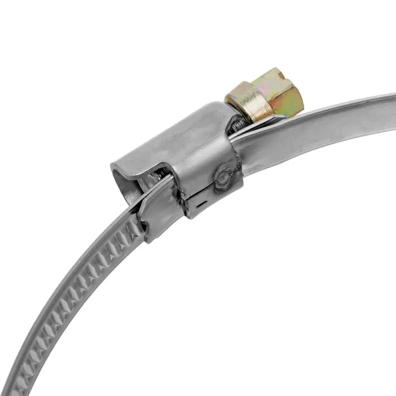 Хомуты нержавеющая сталь, Стандартное болтовое крепление 110-130 мм, 25 штук в упаковке, ширина 9 мм Сибртех