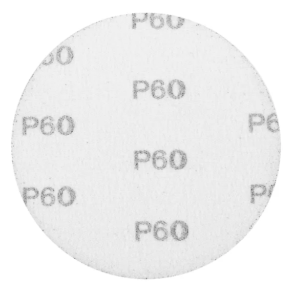 Круг абразивный на ворсовой подложке под "липучку", P 60, 115 мм, 10 шт Matrix