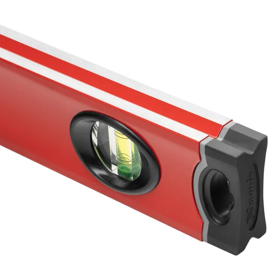 Уровень алюминиевый, 800 мм, 3 глазка, ударопрочные заглушки, двухкомпонентные ручки Matrix ProFI