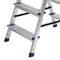 Стремянка двусторонняя 4 ступени, алюминиевая, Сибртех
