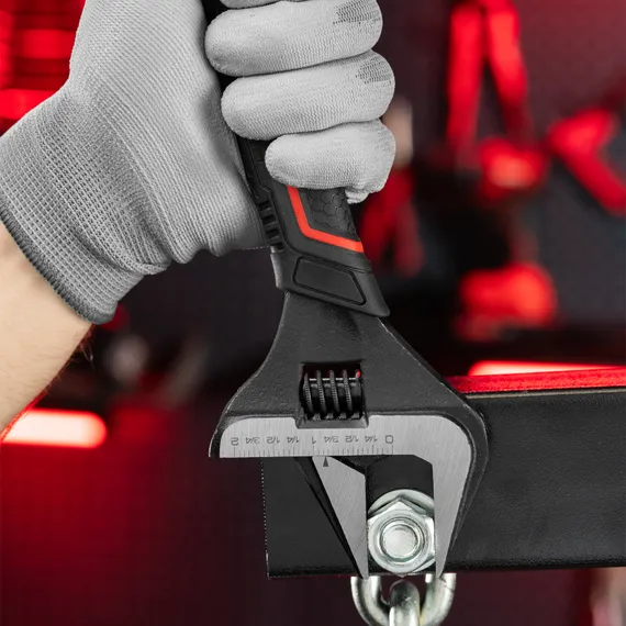 Ключ разводной, тонкие губки, фосфатированный, двухкомпонентная рукоятка, 250 мм, PRO Matrix