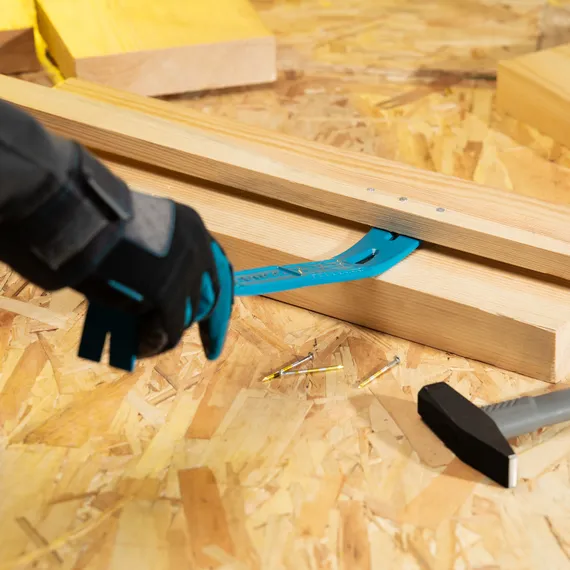 Лом-гвоздодер, плоскопрофильный, 380 x 35 x 8мм Gross