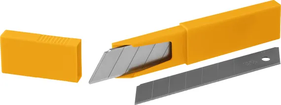 OLFA 25 мм, 5 шт, в пластиковом кейсе + блистер, сегментированные лезвия (OL-HB-5B)