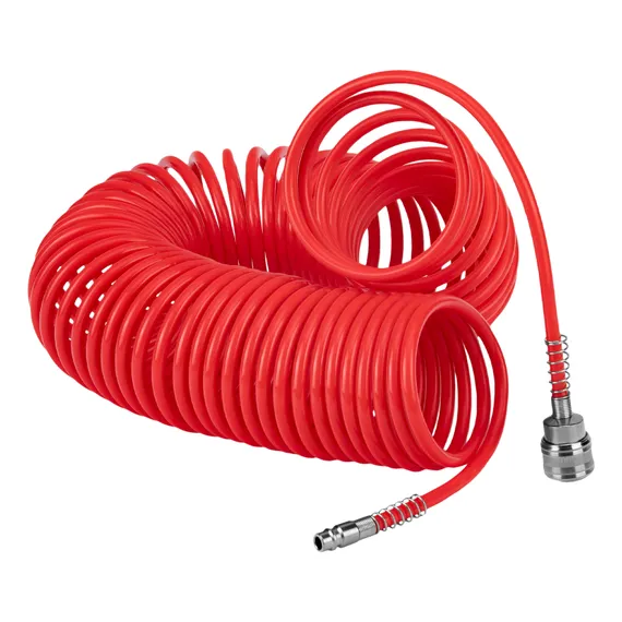 Шланг спиральный воздушный, 15 м, с быстросъемными соединениями Matrix