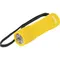 Фонарь светодиодный, желтый корпус с мягким покрытием, 9 Led, 3хААА Denzel