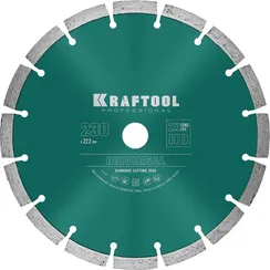 KRAFTOOL LASER-UNIVERSAL 230 мм (22.2 мм, 10х2.8мм), алмазный диск (36680-230)