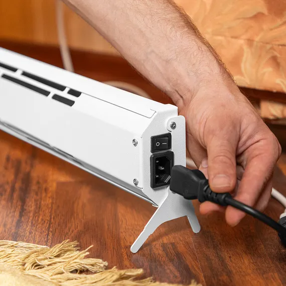 Конвектор электрический плинтусный ATRIC-450, 230 В, 450 Вт, ТЭН Denzel