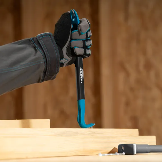 Лом-гвоздодер, обрезиненная рукоятка, 300 x 22 x 14мм Gross