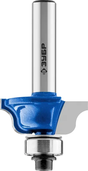 ЗУБР 28.6 x 12 мм, радиус 4 мм, фреза кромочная калевочная №6, Профессионал (28707-28.6)