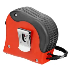 Рулетка Double fixation,7,5 м х 25 мм,обрезиненный корпус,двойная плавная фиксация Matrix