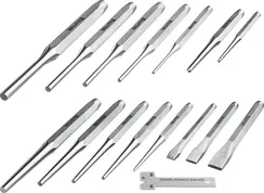 KRAFTOOL Grand-15, 15 предметов, набор зубил и кернеров (21075-H15)