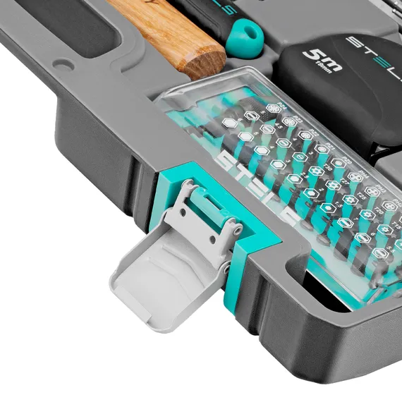 Набор инструментов, 1/2", 1/4", CrV, пластиковый кейс 98 предметов Stels