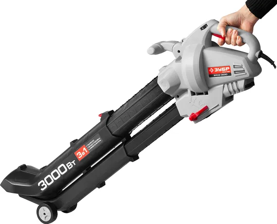 ЗУБР 3000 Вт, электрический садовый пылесос-воздуходувка (ЗПСЭ-3000)