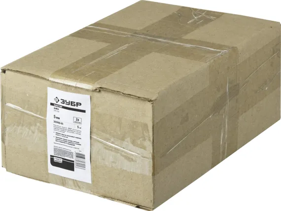ЗУБР DIN 125А, 5 мм, цинк, 5 кг, шайба (303800-05)