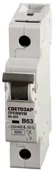СВЕТОЗАР ВА-60П, 1P, 63А, B, 6кА, автоматический выключатель, Премиум (SV-49011-63-B)