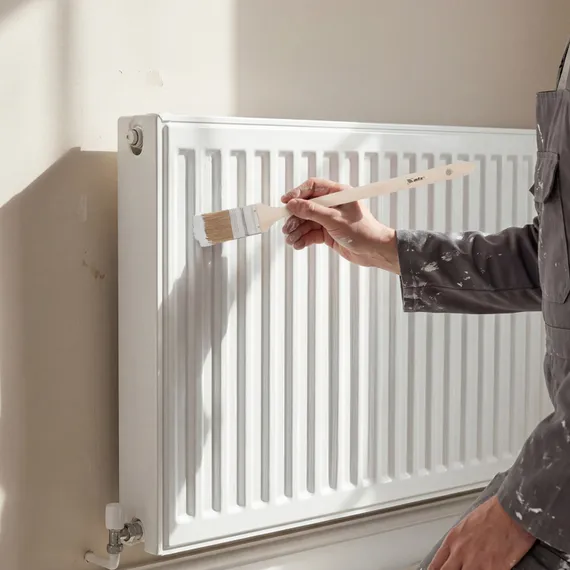 Кисть радиаторная 2", натуральная щетина, деревянная ручка MTX