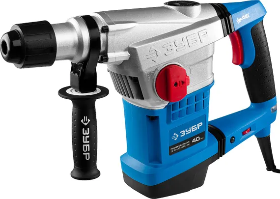 Перфоратор электрический SDS-Max, ЗУБР 40 мм, 1250 Вт, АВТ, Профессионал (ЗПМ-40-1250 ЭВК)