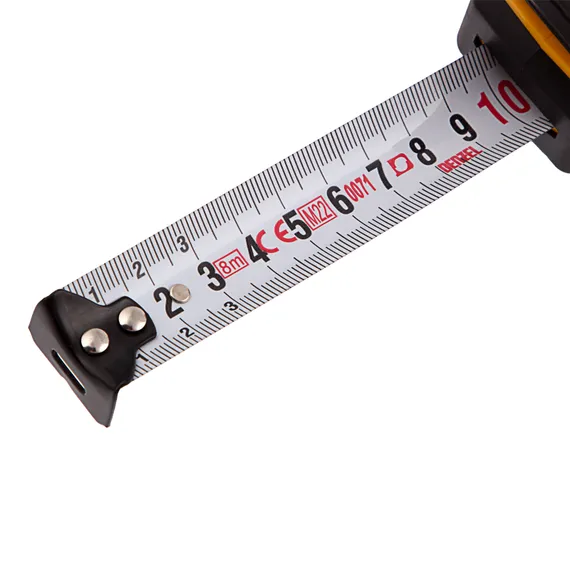 Рулетка 8м х 25мм, двухкомп. корпус, кнопка-пауза Denzel