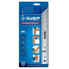 ЗУБР 300 мм, рейсмус-угольник разметочный, ПРОФЕССИОНАЛ (34400-30)