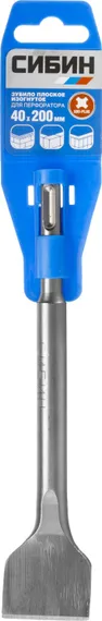 СИБИН 40 x 200 мм, SDS-Plus, плоское изогнутое зубило (29244-40)
