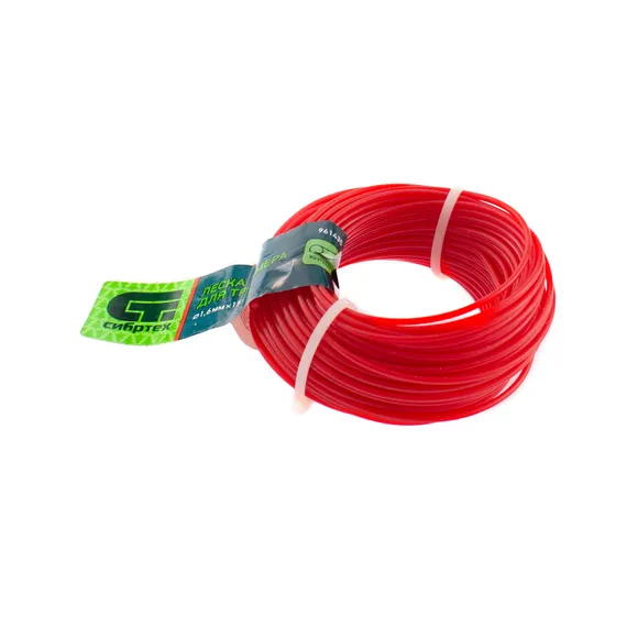 Леска для триммера круглая, 1.6 мм х 15 м, Сибртех