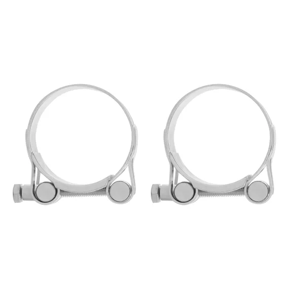 Хомуты металлические, силовые 48-51 мм, ширина 22 мм, шарнирный, W1, 2 шт Сибртех