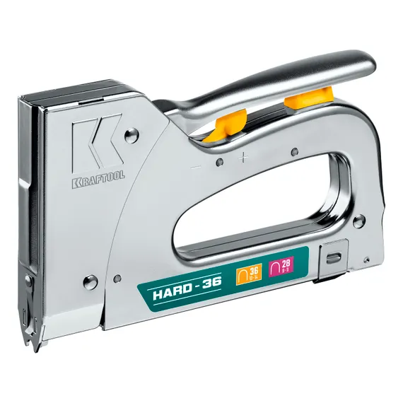 KRAFTOOL EXTREM 36, тип 36 (L) калибр 20GA (10 - 14 мм)/28, кабельный рессорный степлер (3186)