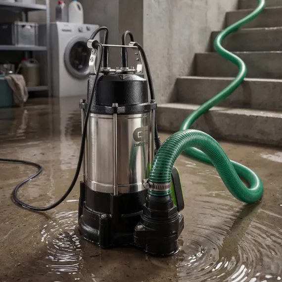 Фекальный насос СФН450, 450 Вт, напор 15 м, 21000 л/ч Сибртех