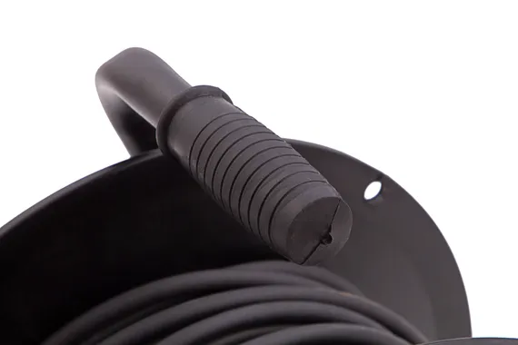 Удлинитель силовой 30 м, 16А, тип УХ10, ПВС, на кабельной катушке, 4 розетки без заземления Сибртех